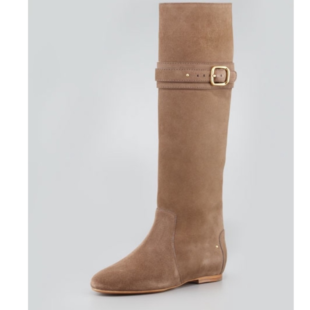 Chloe Paddington Flat Suede boots - Taupe 6.5